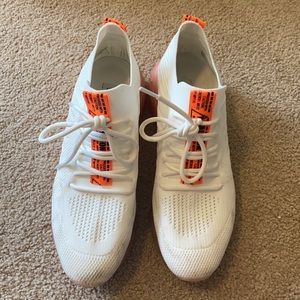 cream and orange steve madden’s